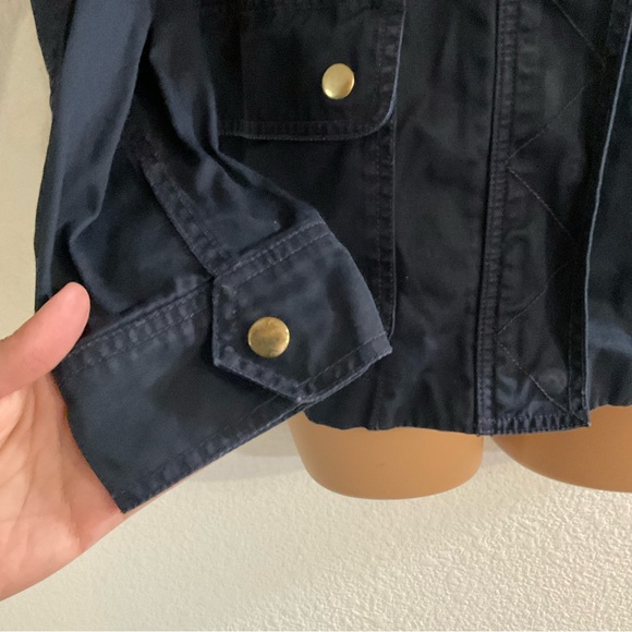 J. Crew Utility Cargo Navy Blue Light Jacket - Picture 5 of 12